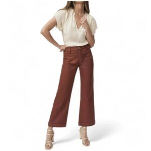 Women’s Leenah Ankle Jean In Coated Clay Sunset Jeans Pants